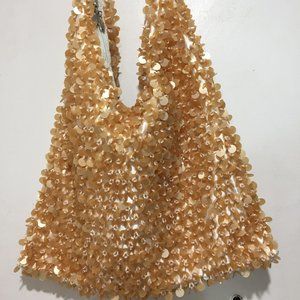 EMBELLISHED SHOULDER HANDBAG